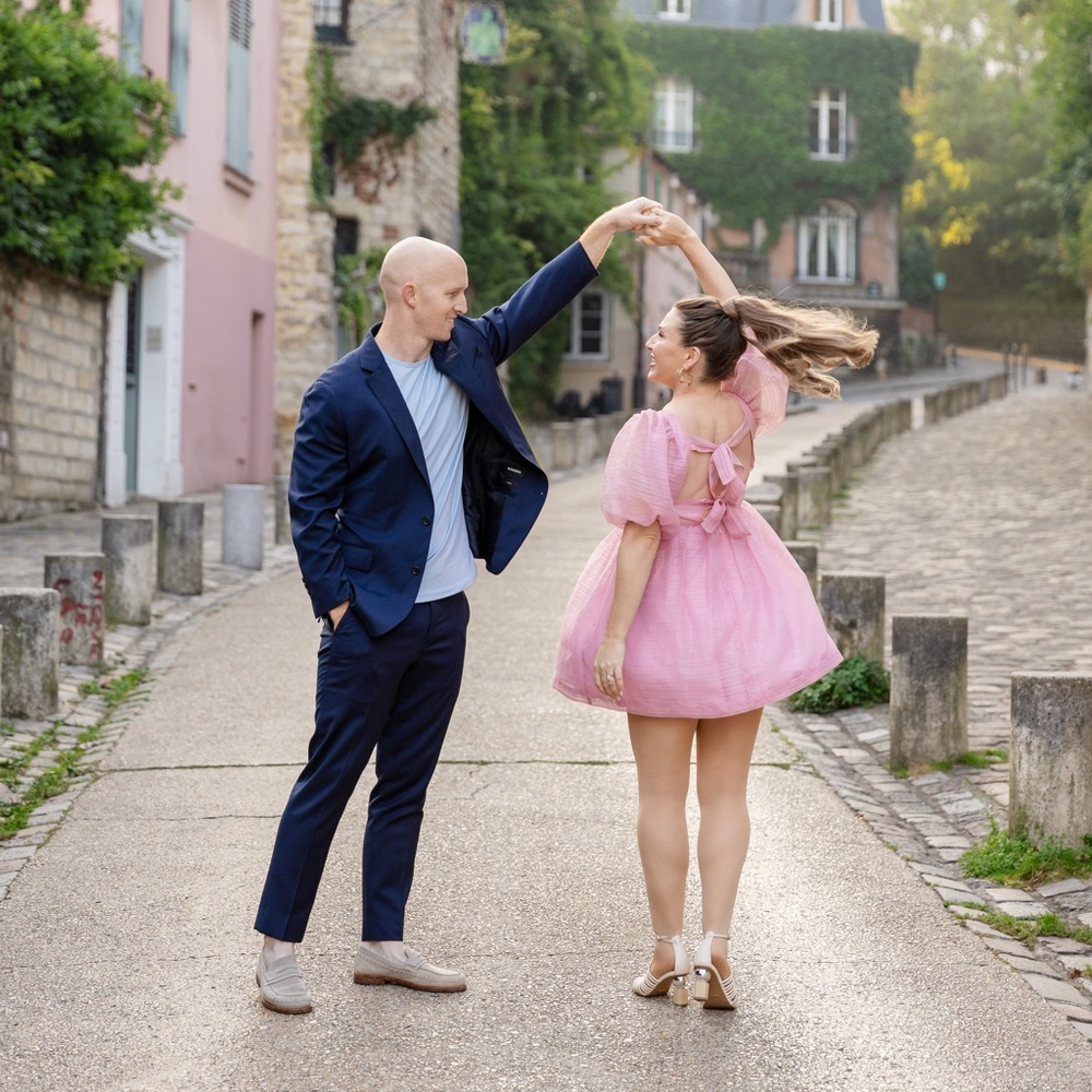 BHLDN x Free People Alaine Dress Mini Organza Pink Puff Sleeves Size 8 *altered*